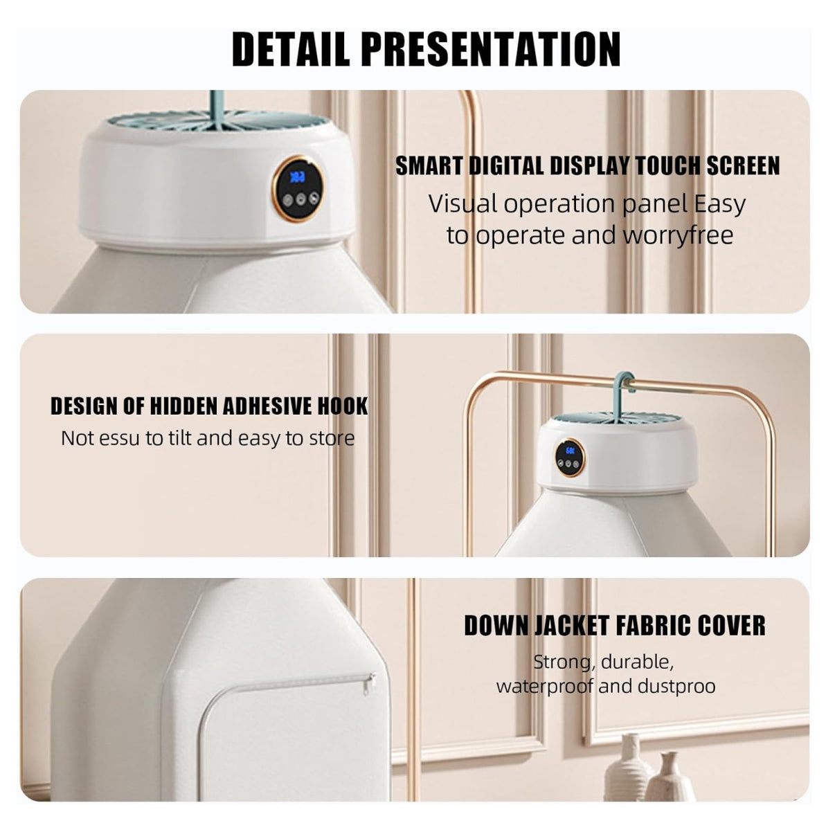 Secadora Ropa Portátil Con Calefacción. Seca tu ropa fácil, rápido y sin esfuerzo