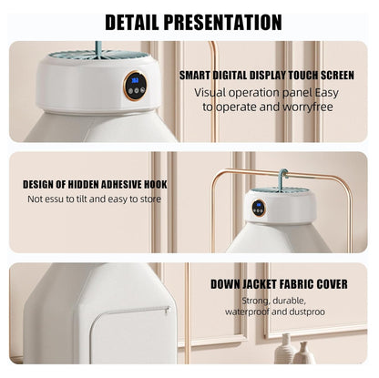 Secadora Ropa Portátil Con Calefacción. Seca tu ropa fácil, rápido y sin esfuerzo